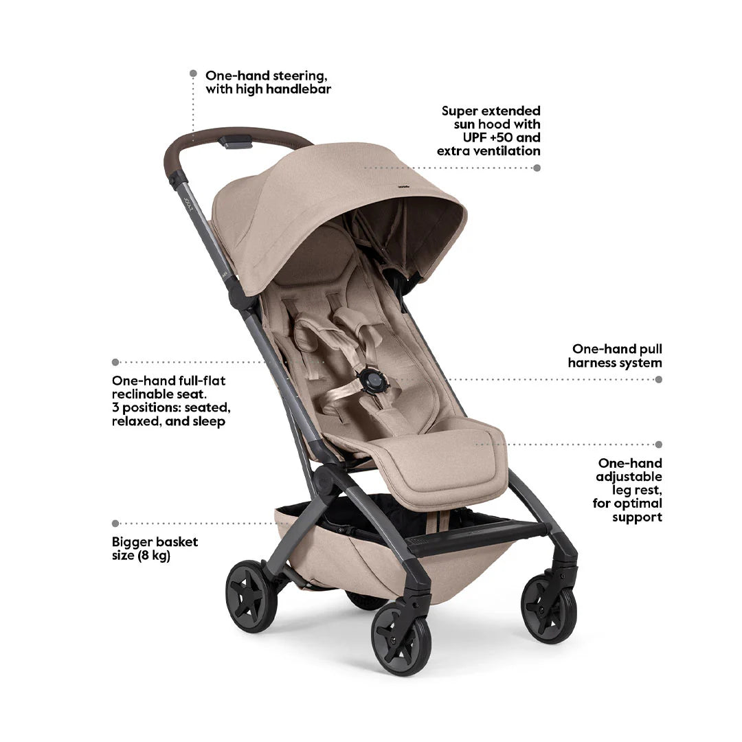 Joolz Aer² Lightweight Compact Travel Stroller – One-Hand Fold Pushchair